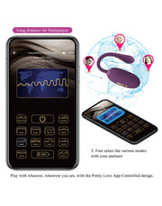 Pretty Love - Doreen - E-stim Vibrerend Eitje - Electrosex - Met App Control - Paars-Erotiekvoordeel.nl