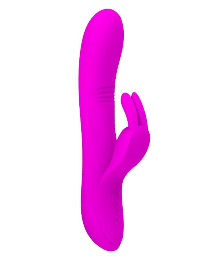 Pretty Love - Dylan - Rabbit Vibrator - Roze-Erotiekvoordeel.nl