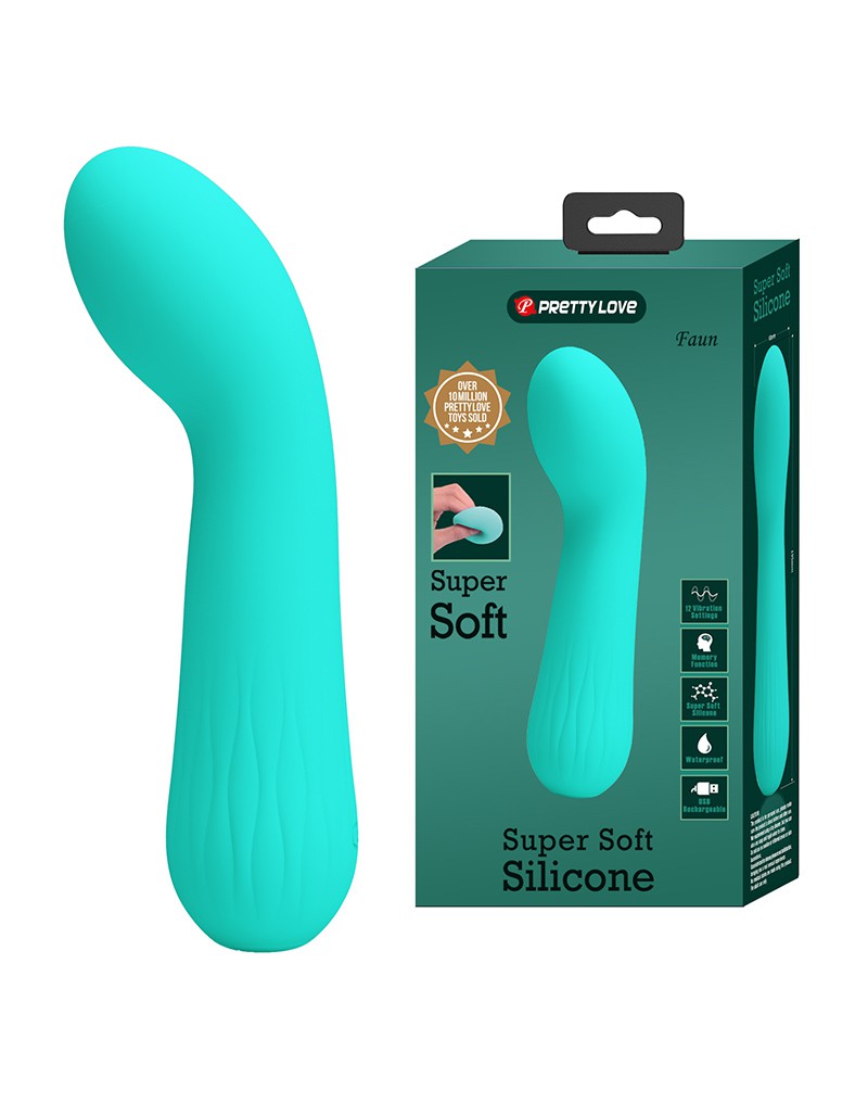 Pretty Love - Faun - Flexible G-Spot Vibrator - Turquoise-Erotiekvoordeel.nl