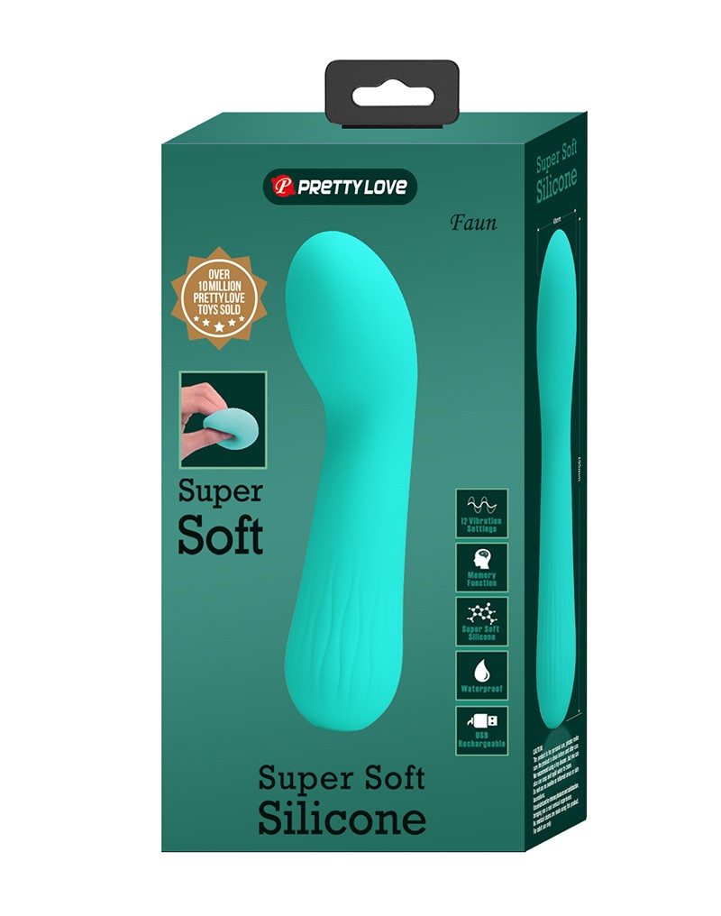 Pretty Love - Faun - Flexible G-Spot Vibrator - Turquoise-Erotiekvoordeel.nl