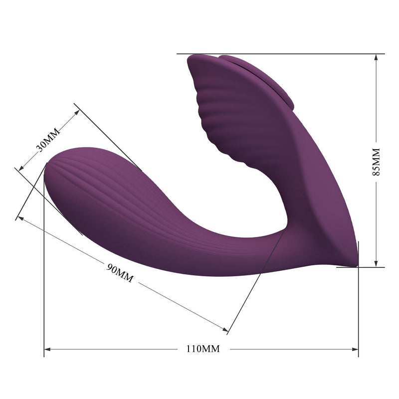 Pretty Love - Franz - Vibratore indossabile - Vibratore per collant - Slip vibranti - Viola - Erotiekvoordeel.nl