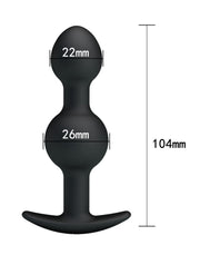 Pretty Love - Geisha Anaal Plug Dubbel - Met Bewegende Metalen Balletjes-Erotiekvoordeel.nl