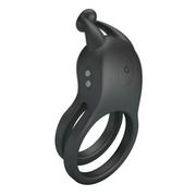 Pretty Love - Goodwin - Vibrating Double Penis Ring - Black-Erotiekvoordeel.nl