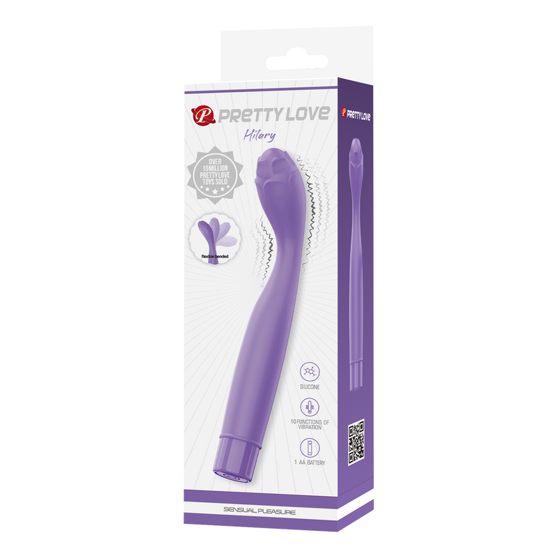 Pretty Love - Hilary - Vibrador flexible para el punto G - Morado - Erotiekvoordeel.nl