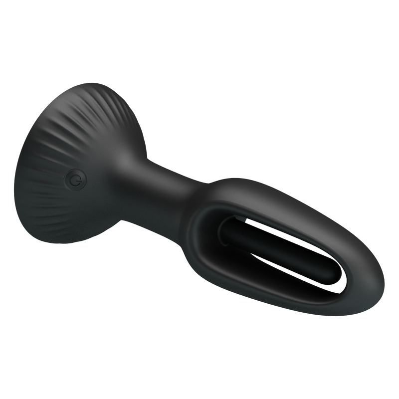 Pretty Love - Hubert - Plug anale vibrante - Vibratore anale - Con linguetta oscillante - Nero-Erotiekvoordeel.nl