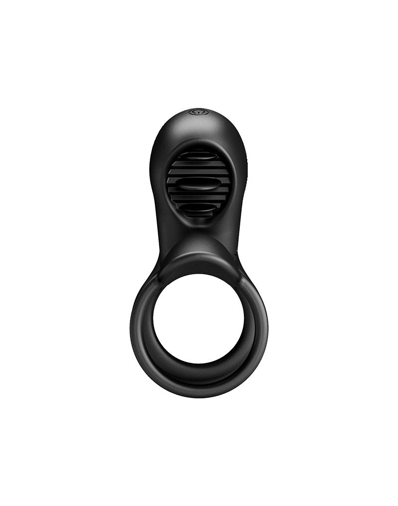 Pretty Love - Jammy - Cockring Vibrator met Clitoris Stimulator - Zwart - Unieke Drievoudige Ringontwerp-Erotiekvoordeel.nl