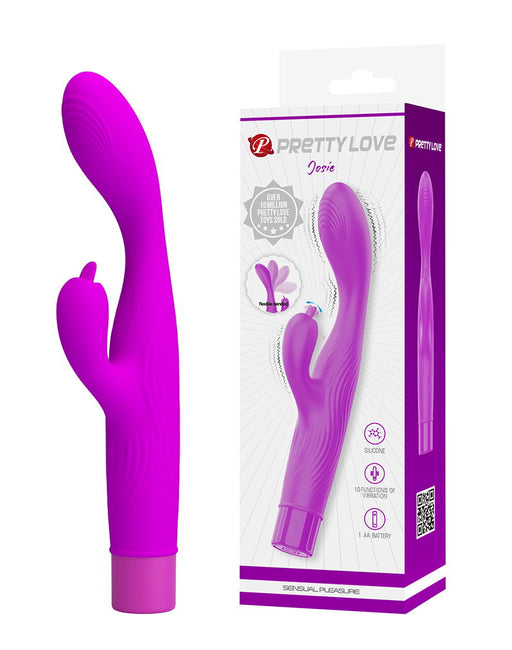 Pretty Love - Josie - Vibrador flexible para el punto G - Morado-Erotiekvoordeel.nl