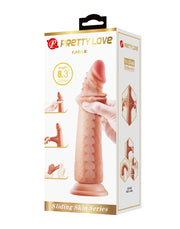 Pretty Love - Kable - Gode réaliste Sliding Skin - 21 cm - Couleur peau moyenne - Erotiekvoordeel.nl