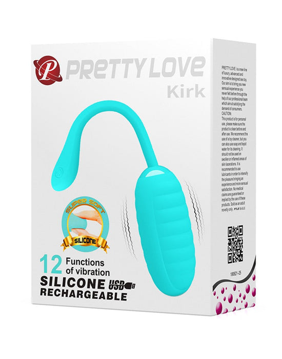 Pretty Love - Kirk - Vibrerend Eitje - Turquoise-Erotiekvoordeel.nl