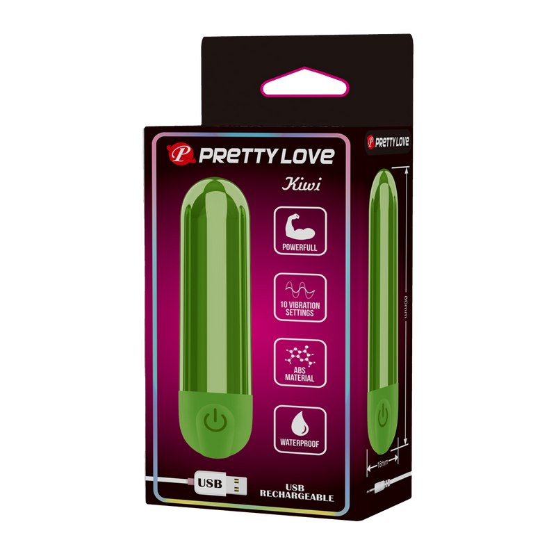 Pretty Love - Kiwi - Wibrator Typu Bullet - Zielony-Erotiekvoordeel.nl