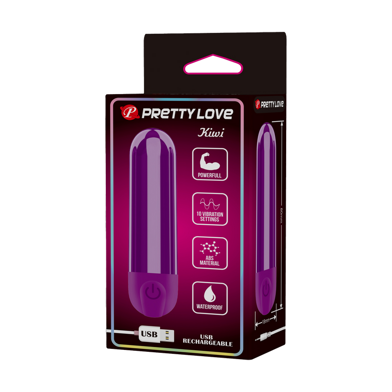 Pretty Love - Kiwi - Vibrador bala - Morado-Erotiekvoordeel.nl