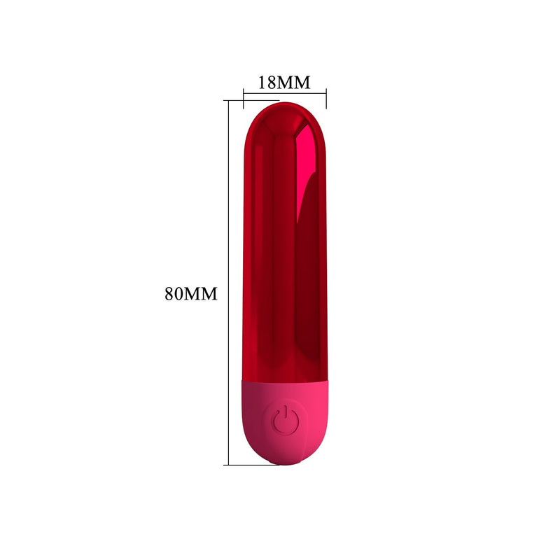 Pretty Love - Kiwi - Bullet-Vibrator - Rot - Erotiekvoordeel.nl