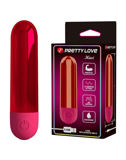 Pretty Love - Kiwi - Bullet-Vibrator - Rot - Erotiekvoordeel.nl