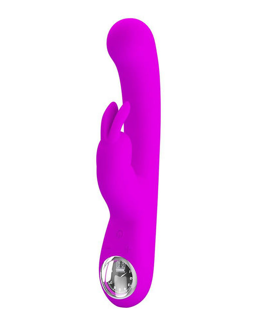 Pretty Love - Lamar - Vibratore Rabbit - Con display LCD - Rosa intenso - Erotiekvoordeel.nl