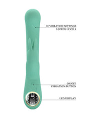 Pretty Love - Lamar - Vibromasseur Rabbit - Avec écran LCD - Bleu clair-Erotiekvoordeel.nl