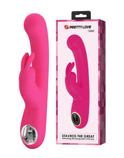 Pretty Love - Lamar - Rabbit-Vibrator - mit LCD-Display - Rosa - Erotiekvoordeel.nl