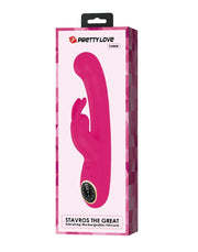 Pretty Love - Lamar - Rabbit Vibrator- Met LCD Display - Roze-Erotiekvoordeel.nl