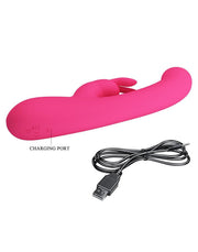 Pretty Love - Lamar - Rabbit Vibrator- Met LCD Display - Roze-Erotiekvoordeel.nl