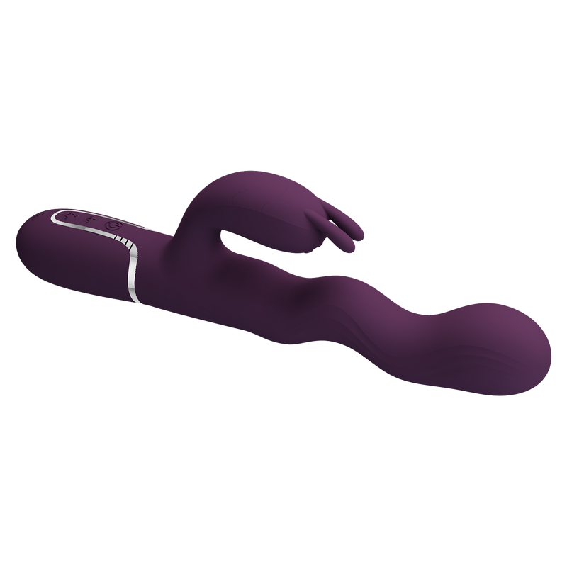 Pretty Love - Laurens - Vibratore Rabbit con Climax Button - Viola - Erotiekvoordeel.nl