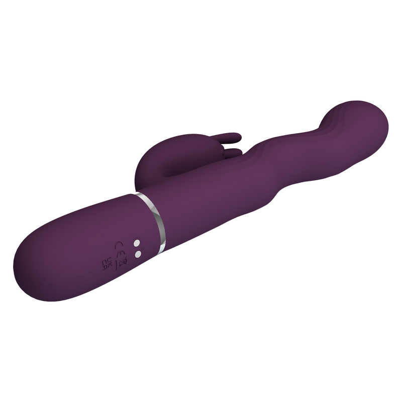 Pretty Love - Laurens - Vibratore Rabbit con Climax Button - Viola-Erotiekvoordeel.nl