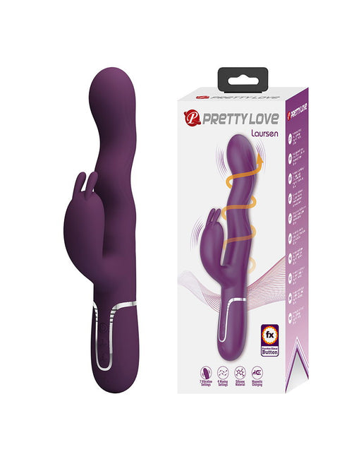 Pretty Love - Laurens - Rabbit Vibrator with Climax Button - Purple-Erotiekvoordeel.nl