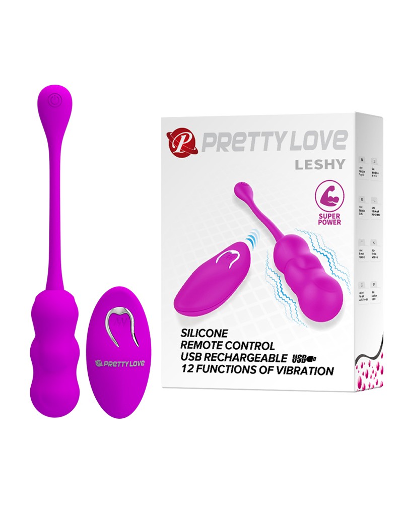 Pretty Love - Leshy - Vibrerend Eitje - Met Afstandsbediening - Roze-Erotiekvoordeel.nl