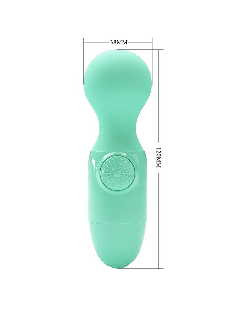 Pretty Love - Little Cute - Mini vibrador de varita - Verde menta - Erotiekvoordeel.nl