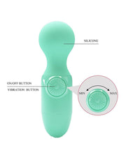 Pretty Love - Little Cute - Mini vibrador de varita - Verde menta - Erotiekvoordeel.nl