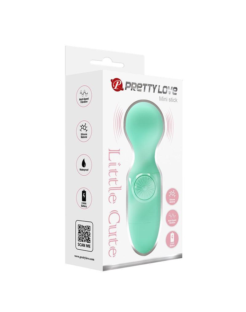 Pretty Love - Little Cute - Mini vibrador de varita - Verde menta - Erotiekvoordeel.nl