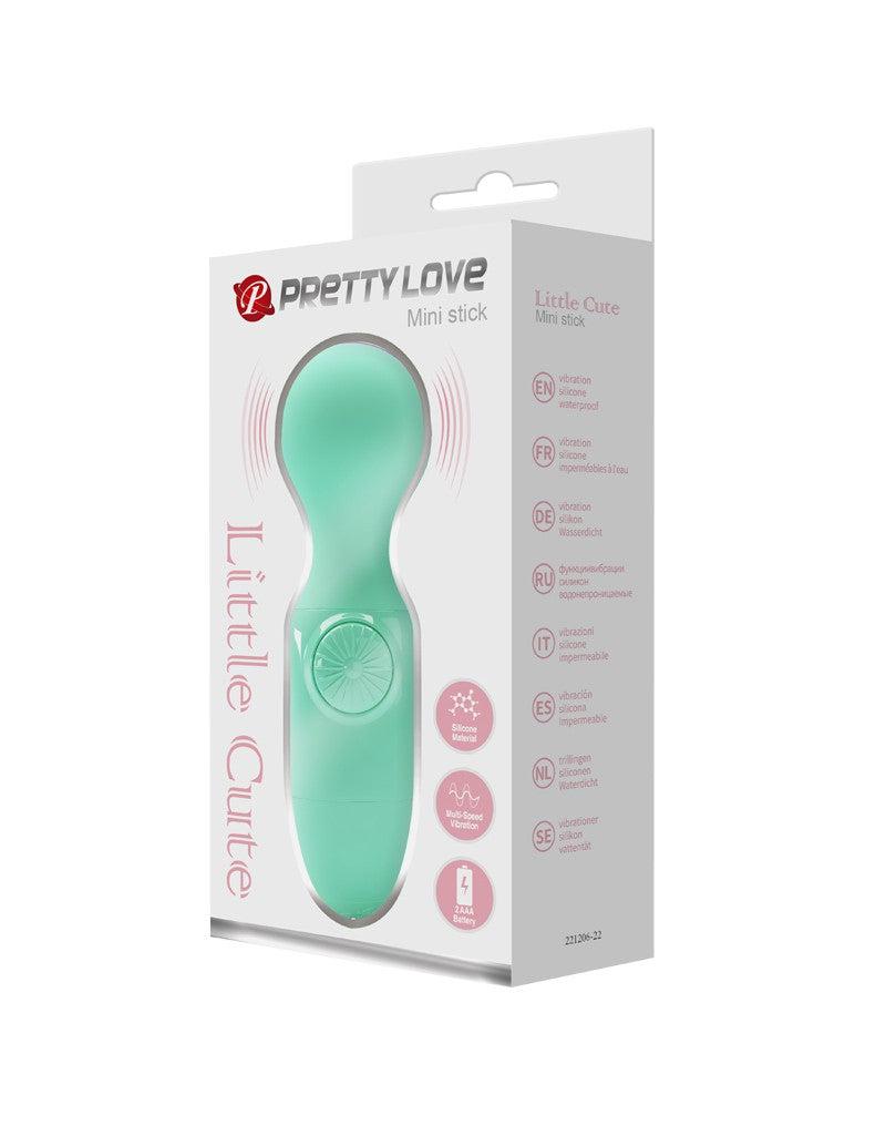 Pretty Love - Little Cute - Mini vibrador de varita - Verde menta - Erotiekvoordeel.nl