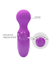Pretty Love - Little Cute - Mini Wand Vibrator - Purple-Erotiekvoordeel.nl