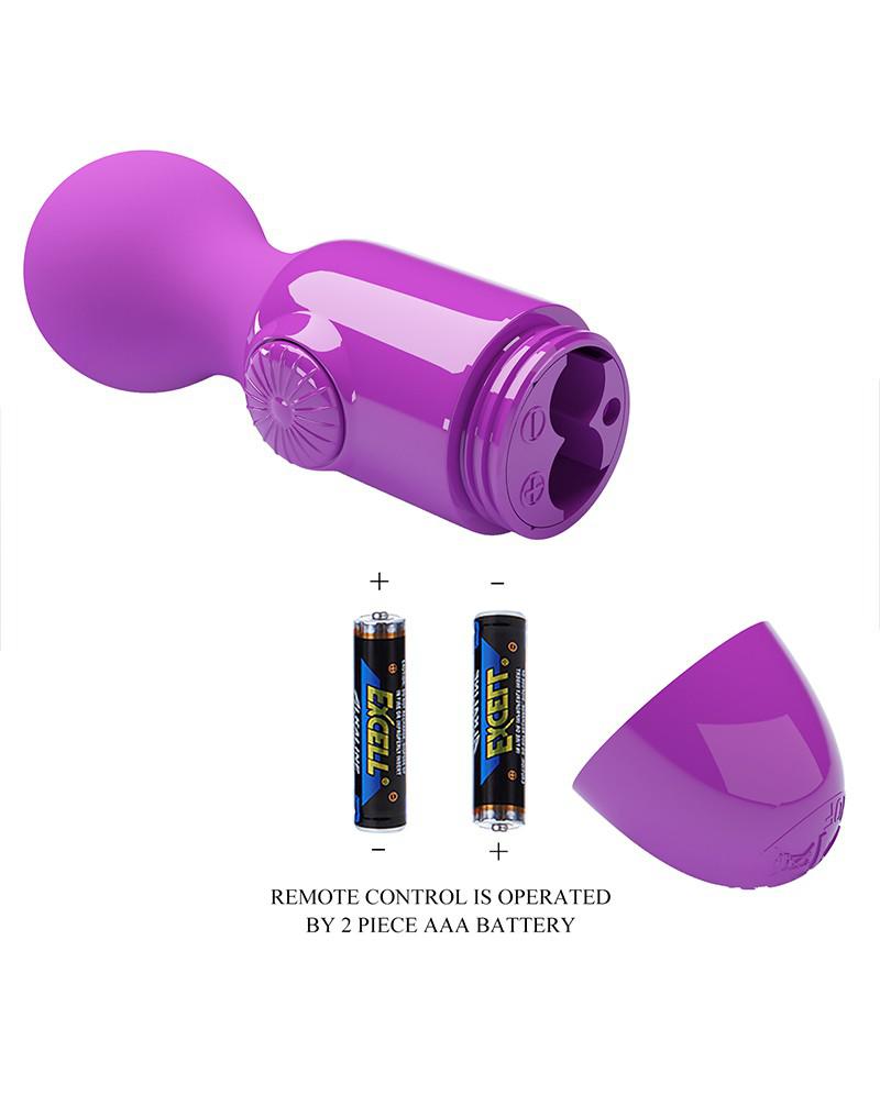 Pretty Love - Little Cute- Mini Wand Vibrator - Paars-Erotiekvoordeel.nl