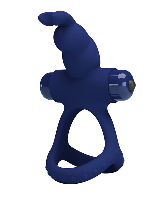 Pretty Love - Luchito - Rabbit Cockring - Dark Blue-Erotiekvoordeel.nl