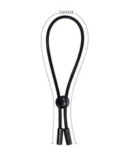 Pretty Love - Magic Lasso - Anillo para el pene con cordón - Negro-Erotiekvoordeel.nl