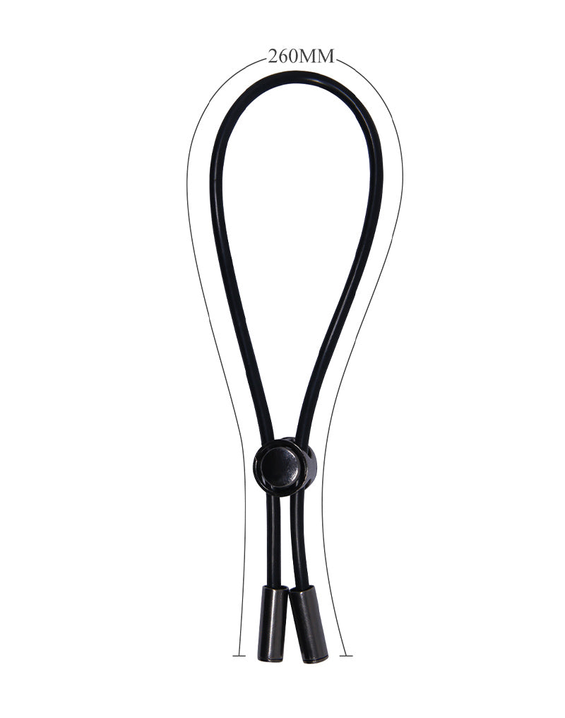 Pretty Love - Magic Lasso - Anillo para el pene con cordón - Negro-Erotiekvoordeel.nl