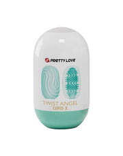 Pretty Love - Masturbatore a uovo - Twist Angel - Azzurro - Erotiekvoordeel.nl