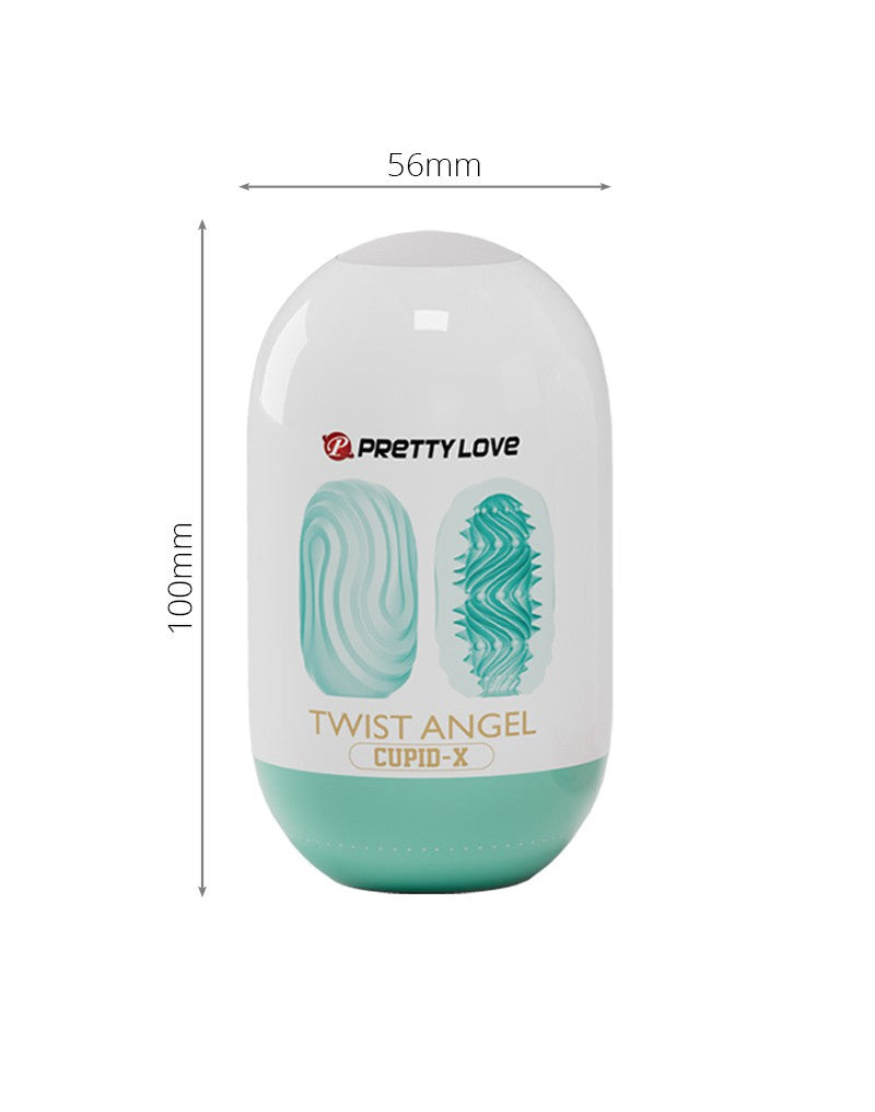 Pretty Love - Uovo masturbatore - Twist Angel - Azzurro-Erotiekvoordeel.nl
