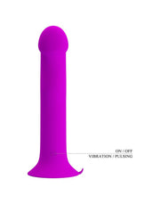 Pretty Love - Murray - Vibrerende Dildo - 19 cm - Dieproze - USB Oplaadbaar - Siliconen-Erotiekvoordeel.nl