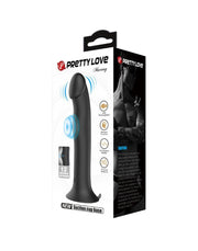 Pretty Love - Murray - Vibrerende Dildo - 19 cm - Zwart - USB Oplaadbaar - Siliconen-Erotiekvoordeel.nl