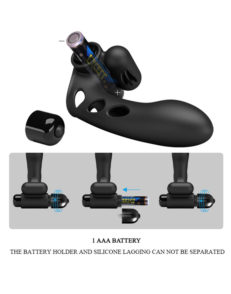 Pretty Love - Orlando - Vinger Vibrator - Zwart-Erotiekvoordeel.nl