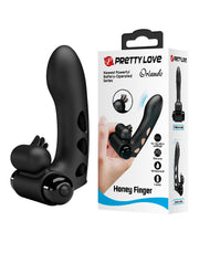 Pretty Love - Orlando - Vinger Vibrator - Zwart-Erotiekvoordeel.nl