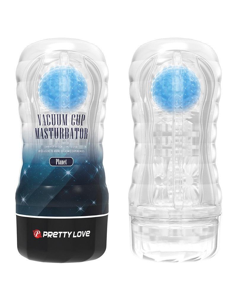 Pretty Love - Planet Blue - Masturbator Cup - Met Rollende Bal Voor Extra Sensaties - Blauw-Erotiekvoordeel.nl
