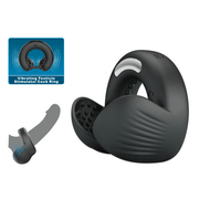 Pretty Love - Quentin - Vibrating Cock Ring with Dual Motors - Black-Erotiekvoordeel.nl