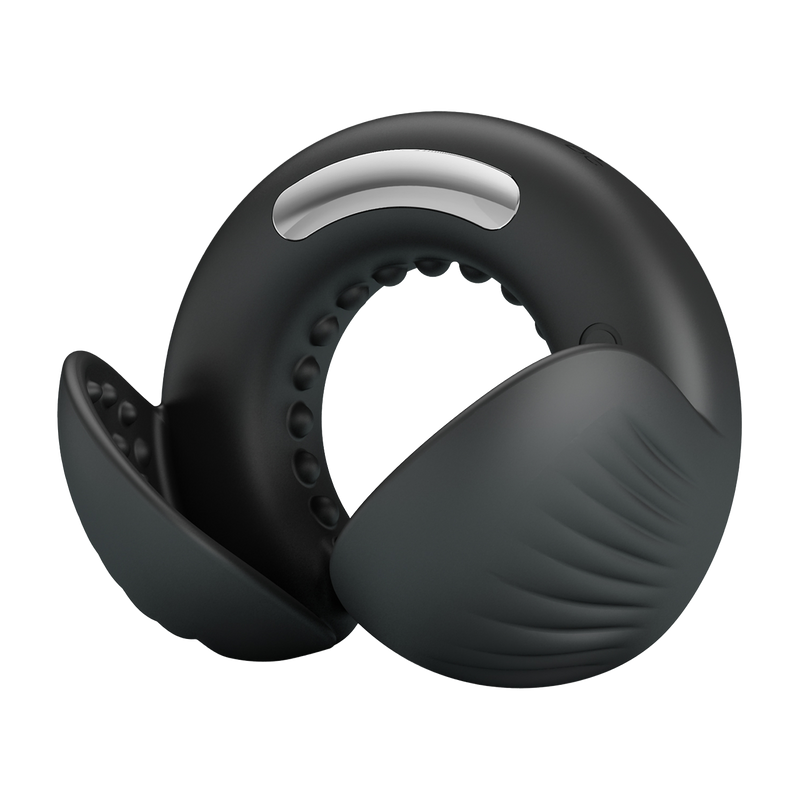 Pretty Love - Quentin - Dual-Motor Vibrating Cock Ring - Black-Erotiekvoordeel.nl