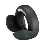 Pretty Love - Quentin - Vibrating Cock Ring with Dual Motors - Black-Erotiekvoordeel.nl