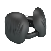 Pretty Love - Quentin - Vibrating Cock Ring with Dual Motors - Black-Erotiekvoordeel.nl