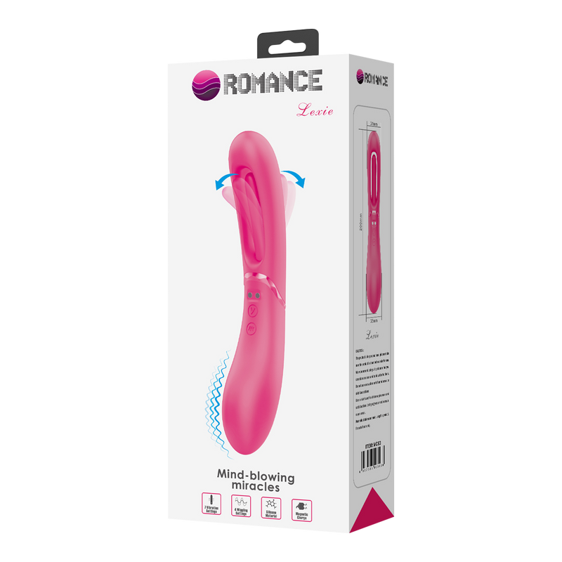 Pretty Love - Romance Lexie - Vibrator with Wiggling Tongue - Pink-Erotiekvoordeel.nl