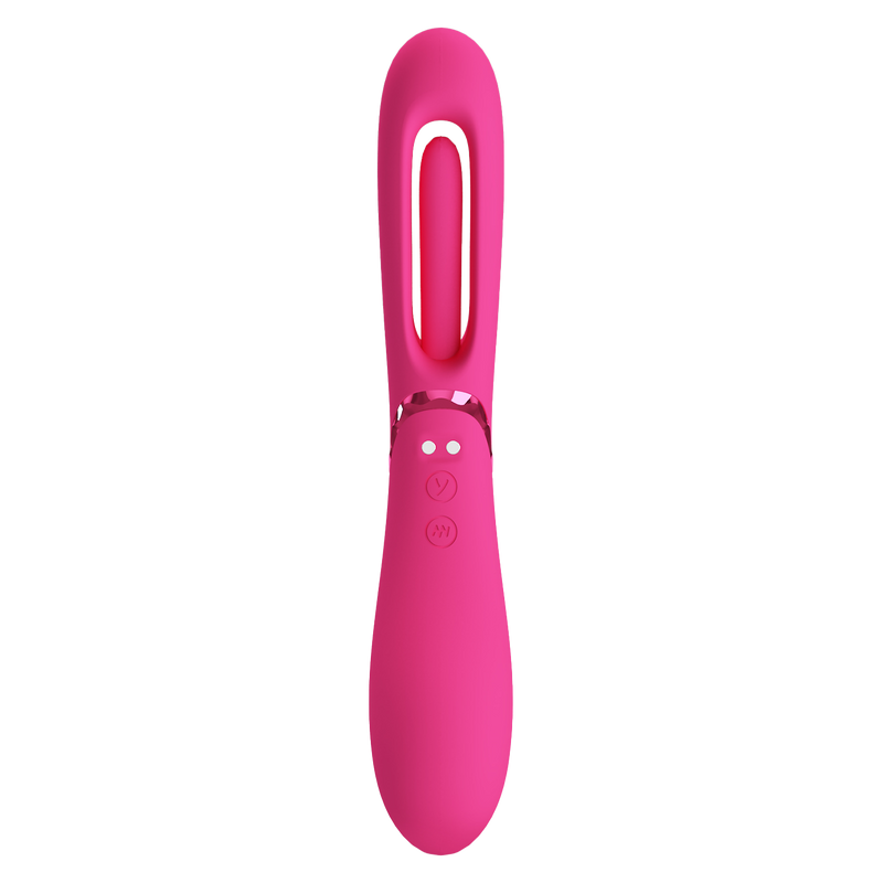 Pretty Love - Romance Lexie - Vibrator with Wiggling Tongue - Pink-Erotiekvoordeel.nl
