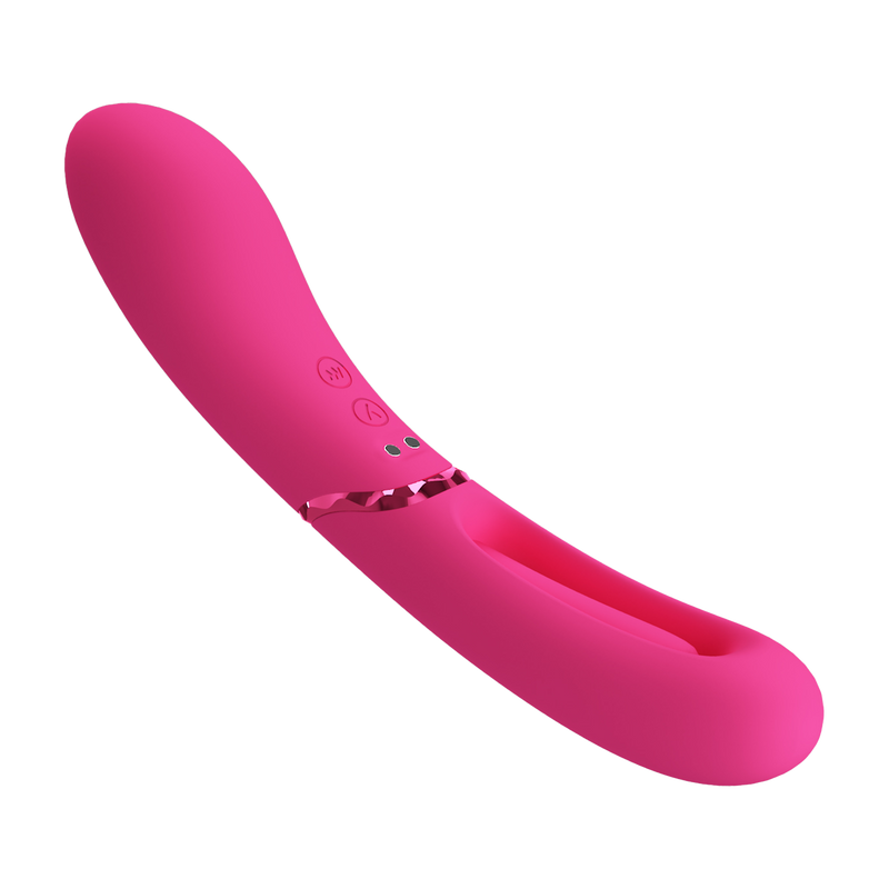 Pretty Love - Romance Lexie - Vibrator with Wiggling Tongue - Pink-Erotiekvoordeel.nl