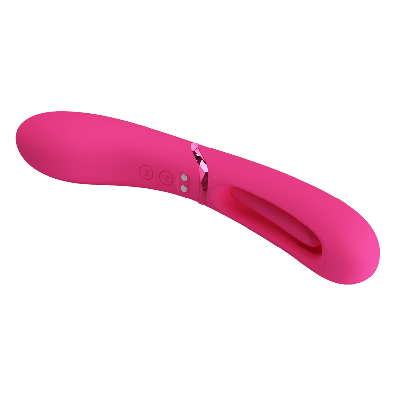 Pretty Love - Romance Lexie - Vibrator with Wiggling Tongue - Pink-Erotiekvoordeel.nl